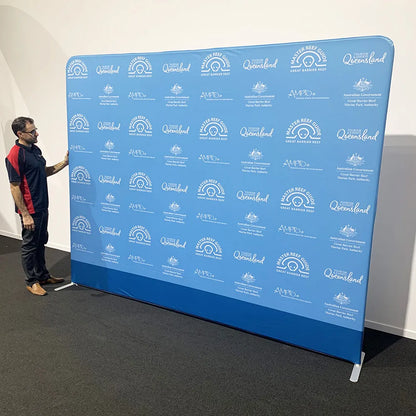 10ft Straight Tube Fabric Wall