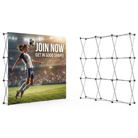 8ft Pop-Up Media Wall